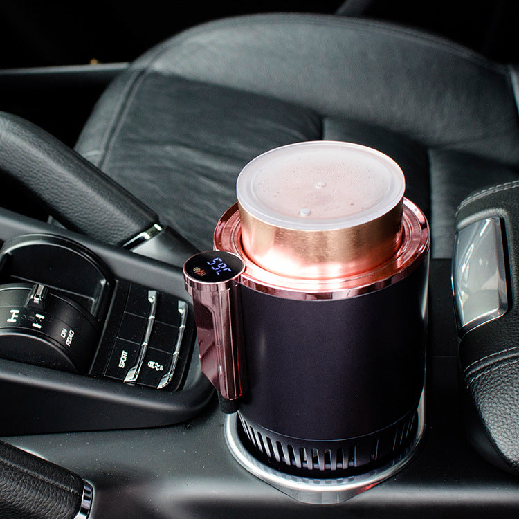 Smart Car Beverage Companion: Dual Heating & Cooling Solution for Your Travels