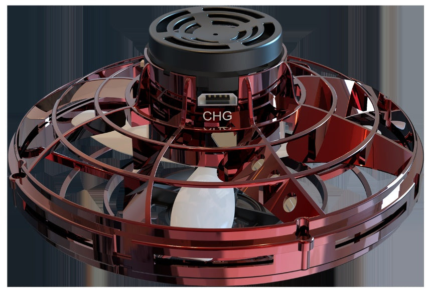 RGB Light Gyro: Compact Interactive Flying Toy for All Ages