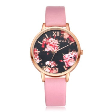 Elegant Rose Gold Watch: Fashionable Quartz Timepiece with Heart Design for Women