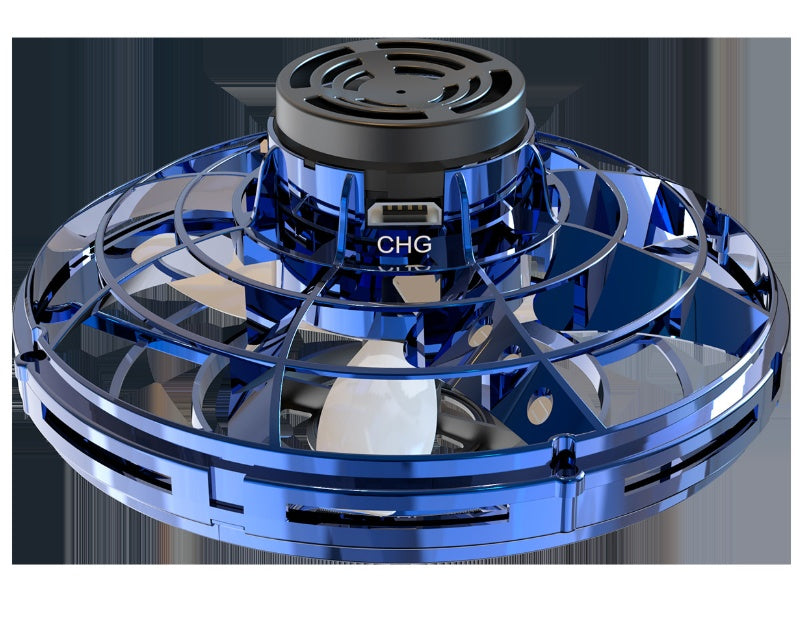 RGB Light Gyro: Compact Interactive Flying Toy for All Ages