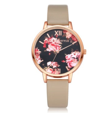 Elegant Rose Gold Watch: Fashionable Quartz Timepiece with Heart Design for Women