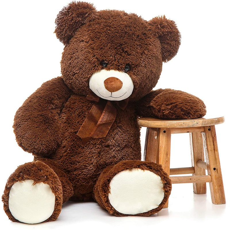 Sleek Teddy Companion: Fashionable Plush Toy for Kids