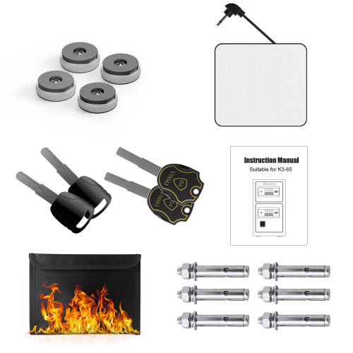 Secure Double-Door Safe: Fireproof and Waterproof Protection for Valuables