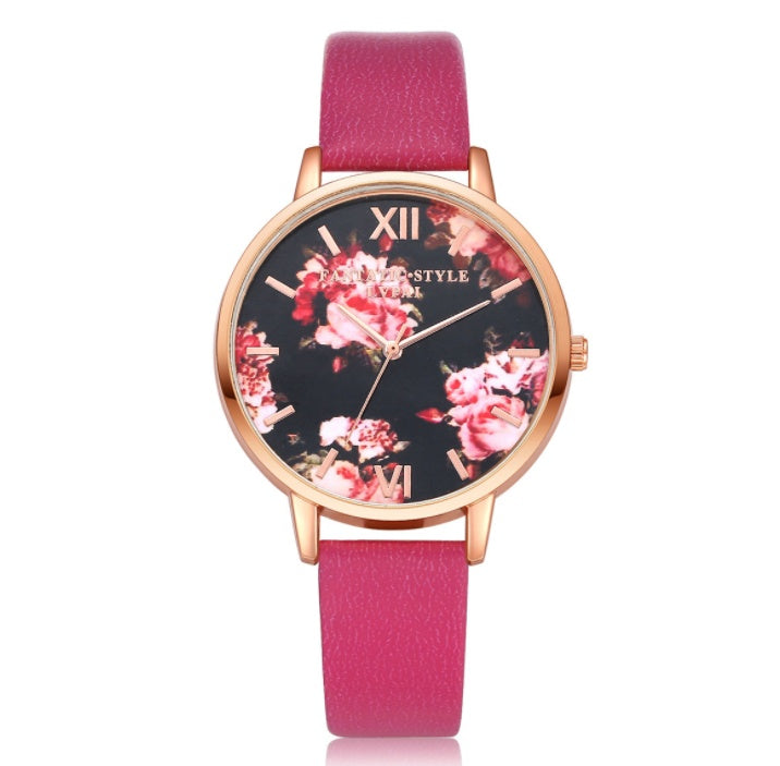 Elegant Rose Gold Watch: Fashionable Quartz Timepiece with Heart Design for Women