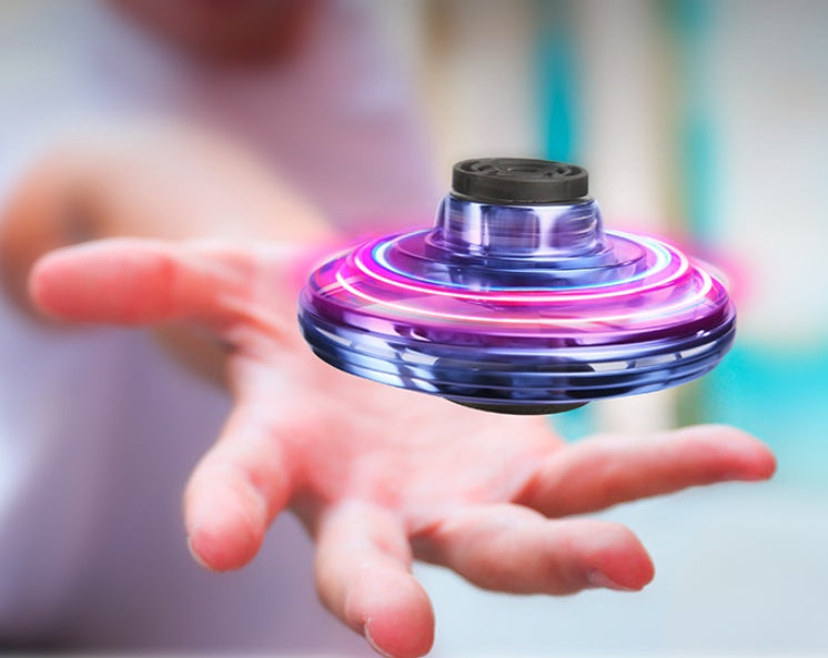 RGB Light Gyro: Compact Interactive Flying Toy for All Ages