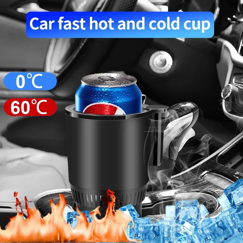 Smart Car Beverage Companion: Dual Heating & Cooling Solution for Your Travels