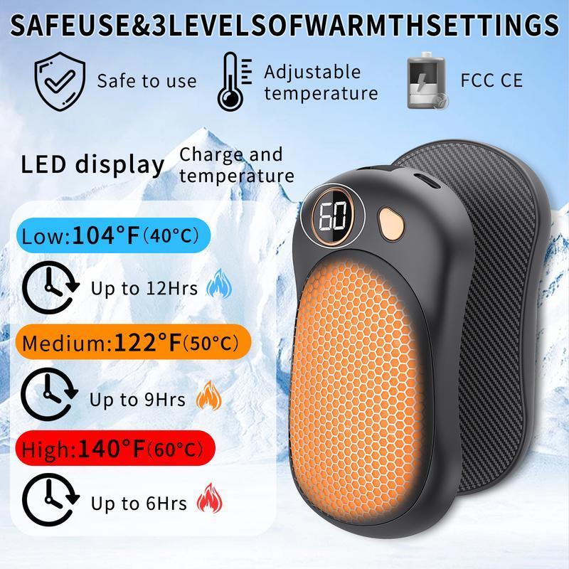 Compact 2-in-1 Hand Warmer & Charger: Your Essential Winter Companion
