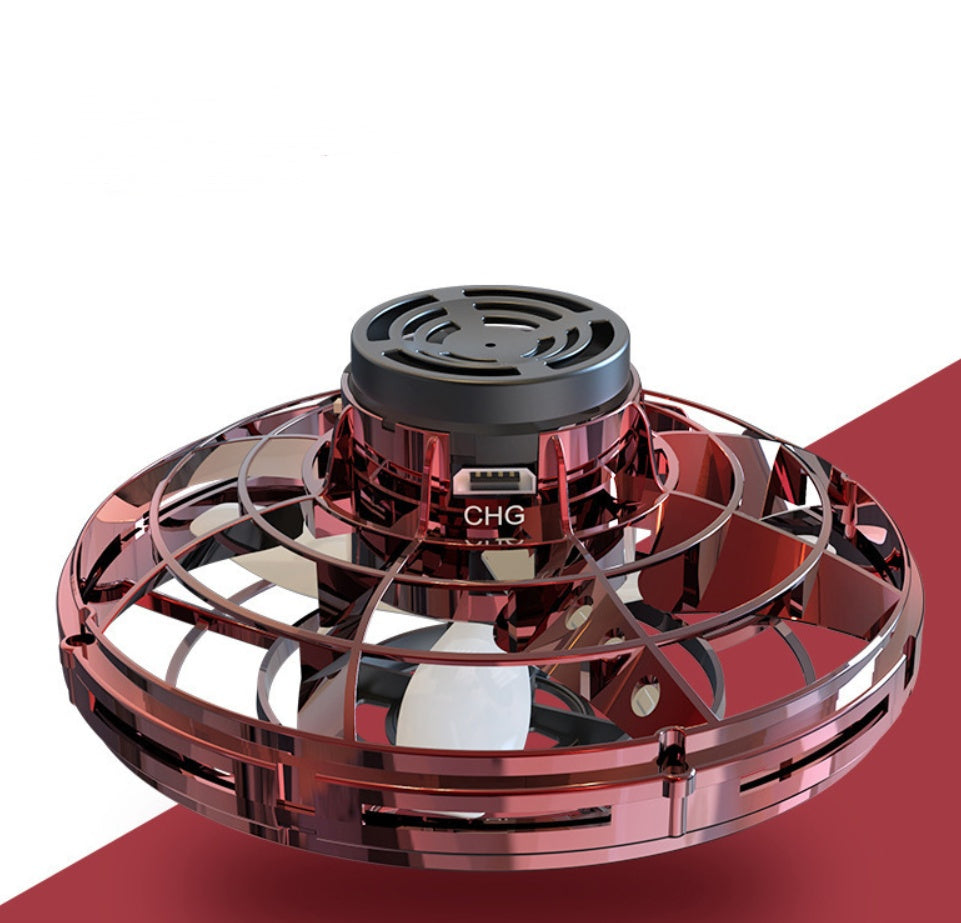 RGB Light Gyro: Compact Interactive Flying Toy for All Ages