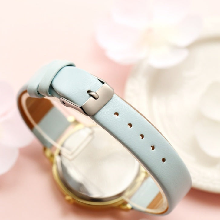 Elegant Rose Gold Watch: Fashionable Quartz Timepiece with Heart Design for Women