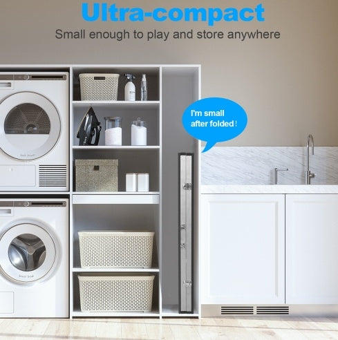 Indoor & Outdoor Fun: Foldable 6ft Table Tennis Table with Paddles and Balls