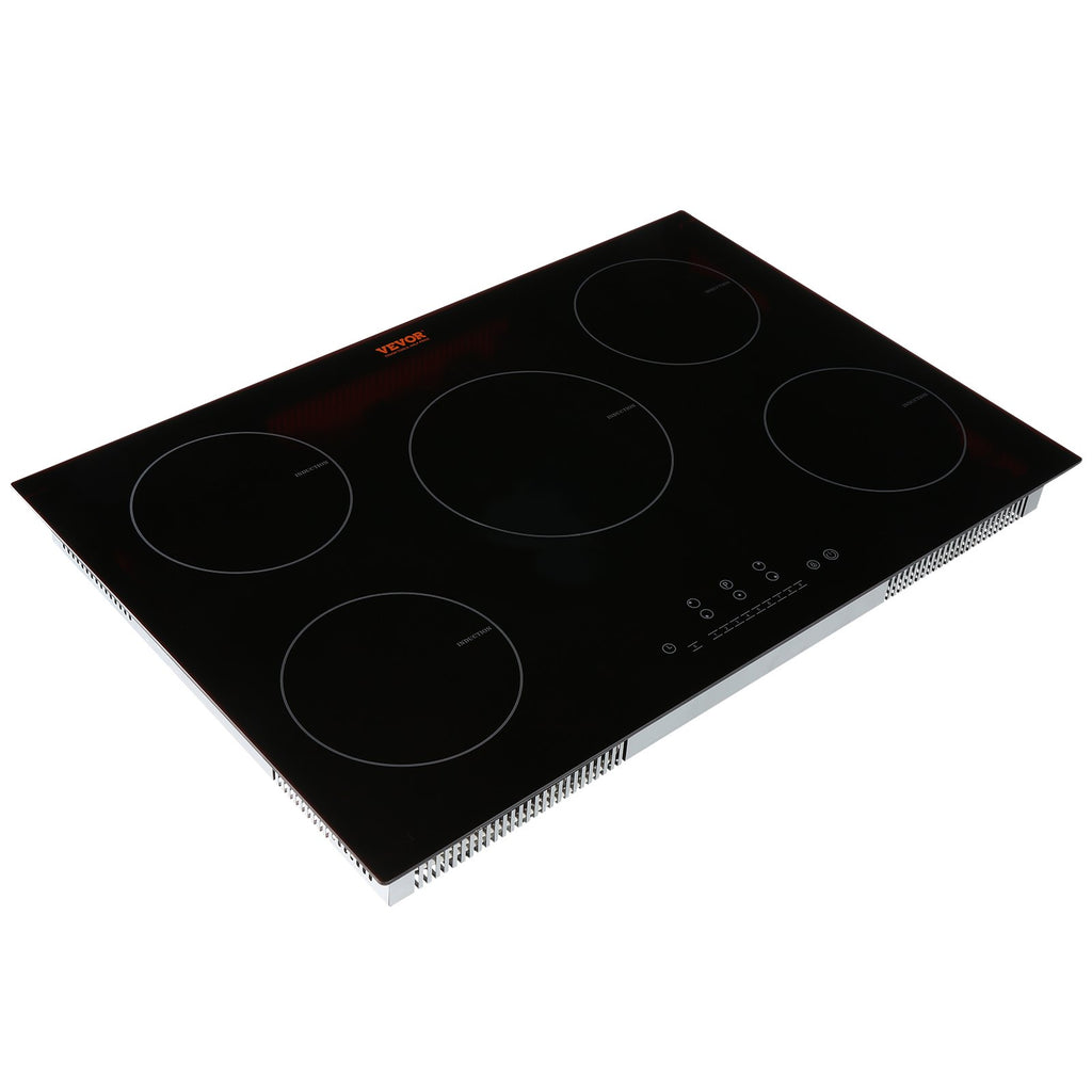 5-Burner Induction Cooktop: 30-Inch Electric Stove with Advanced Safety Features