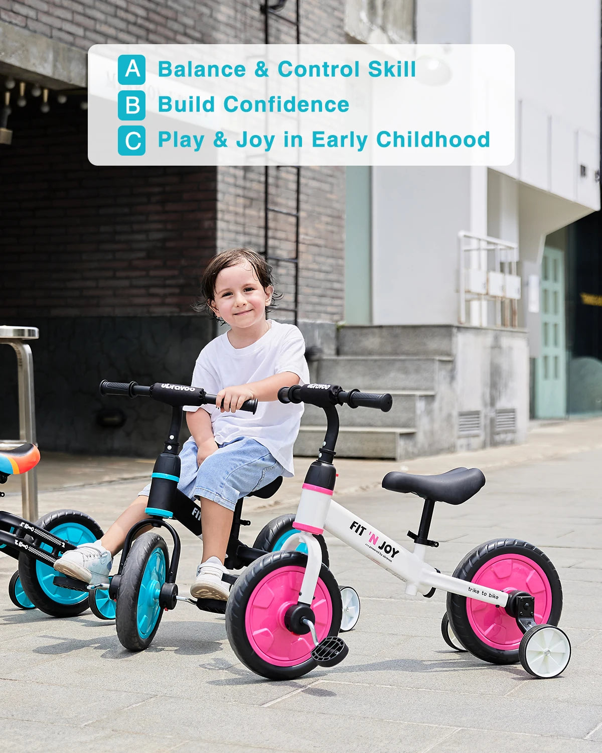 Adjustable Kids Balance Bike: Ideal for Ages 2-4, Easy Assembly