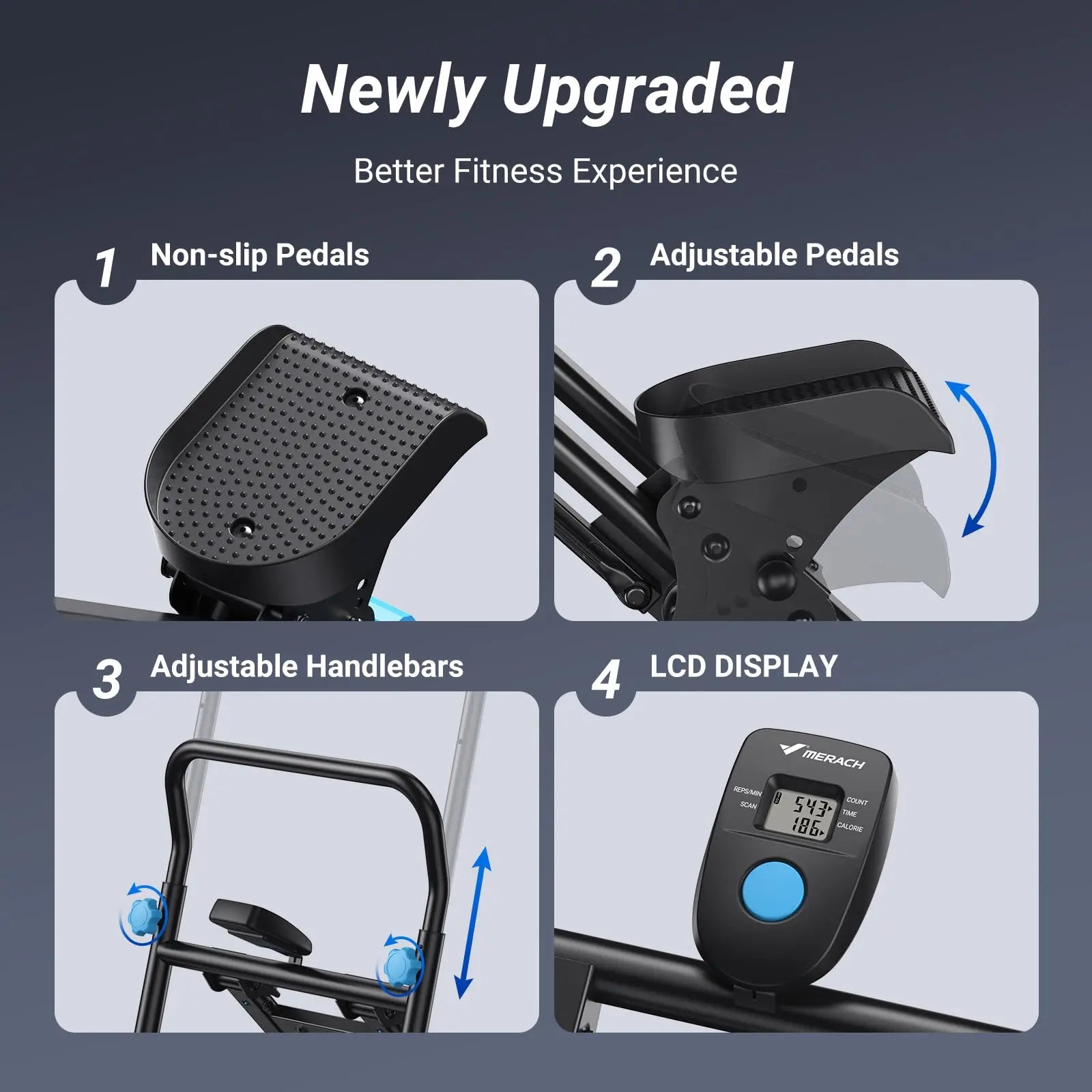 Compact Cardio Climber: Achieve Full-Body Fitness at Home