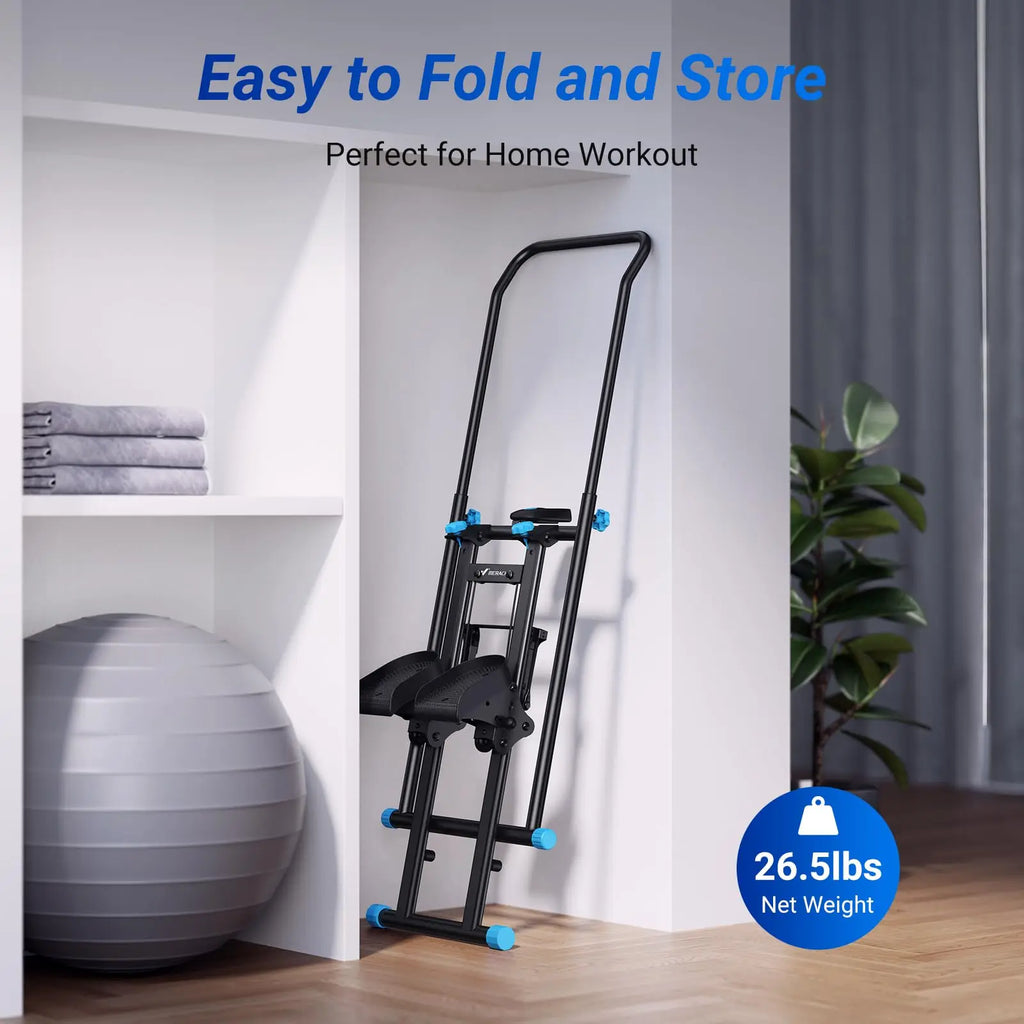 Compact Cardio Climber: Achieve Full-Body Fitness at Home
