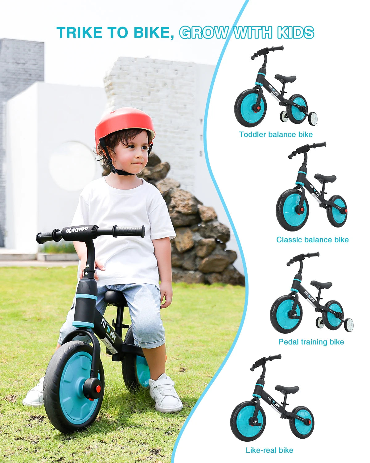 Adjustable Kids Balance Bike: Ideal for Ages 2-4, Easy Assembly
