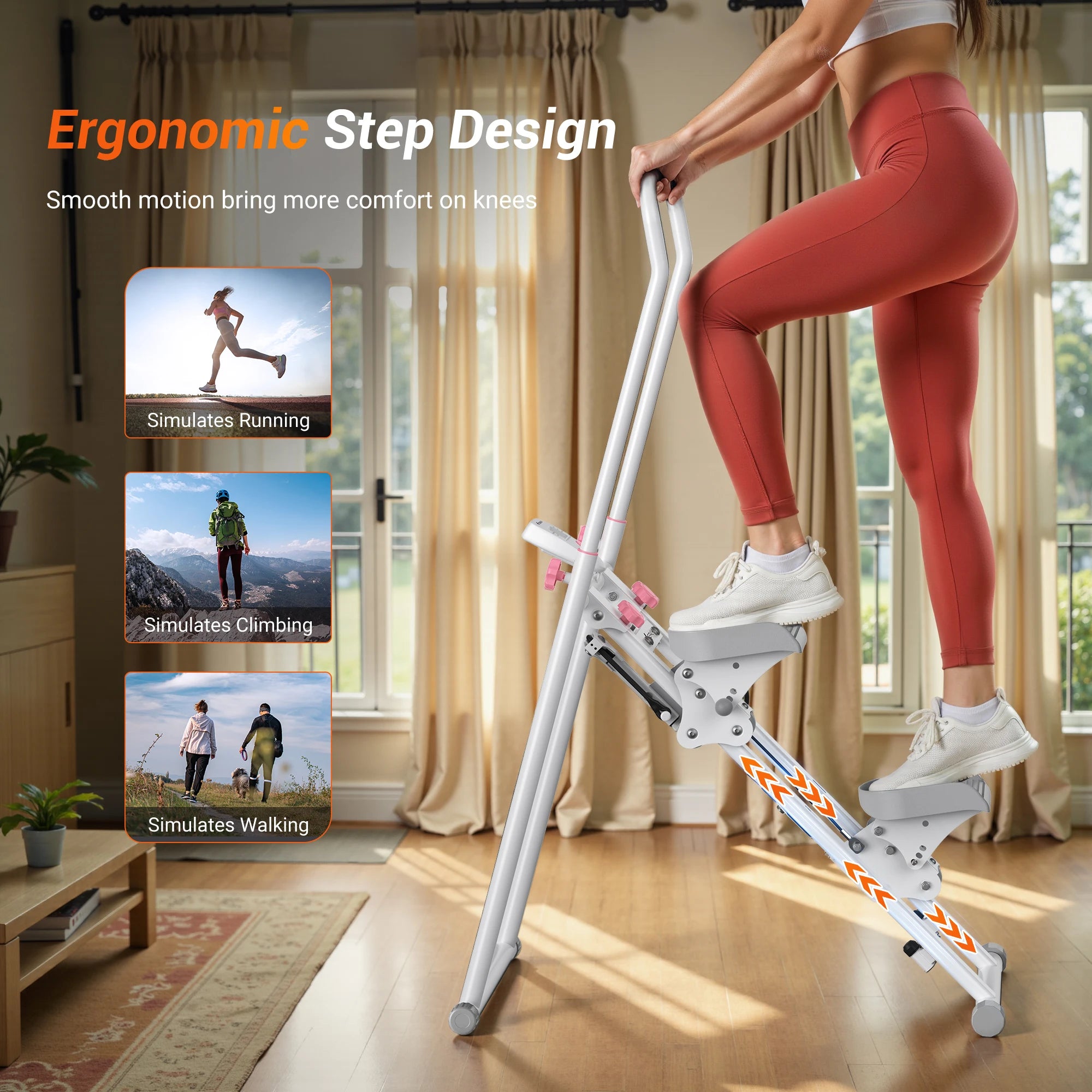 Compact Cardio Climber: Achieve Full-Body Fitness at Home