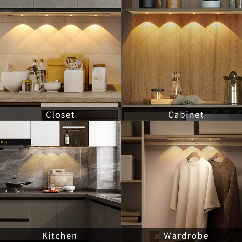 3-Color Dimmable LED Lamp: Perfect for Kitchen, Wardrobe, Bedroom, and Stairs