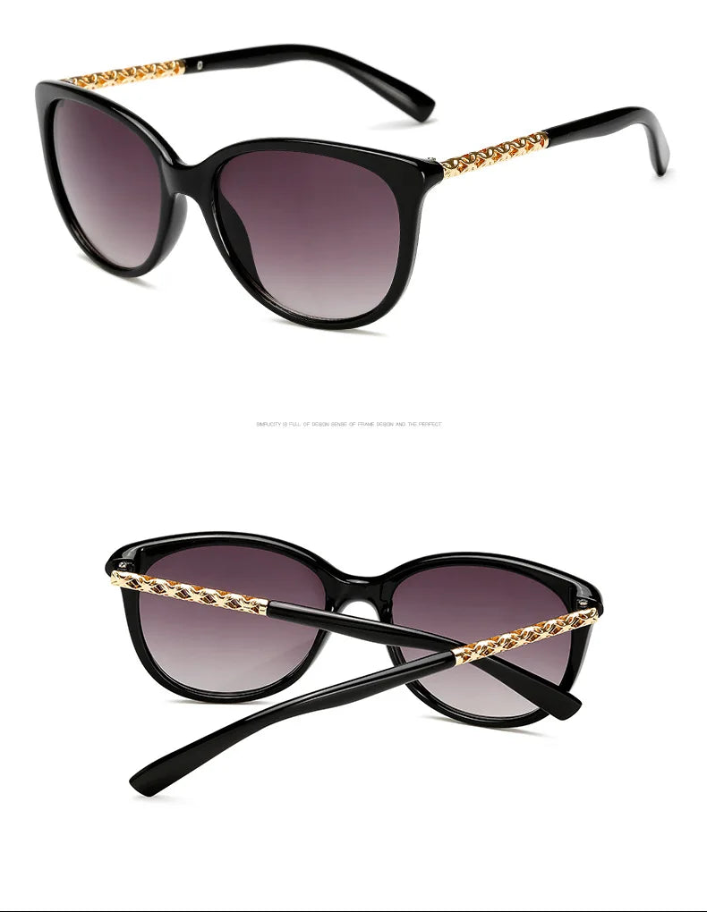 Oversized Luxury Sunglasses: Vintage Style with UV Protection