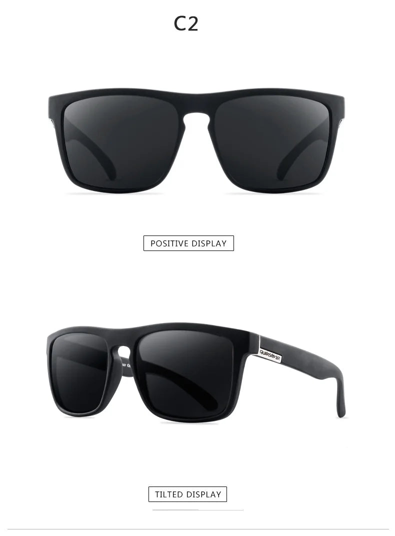 Vintage Sport Sunglasses: 2PCS Polarized Eyewear for Active Men