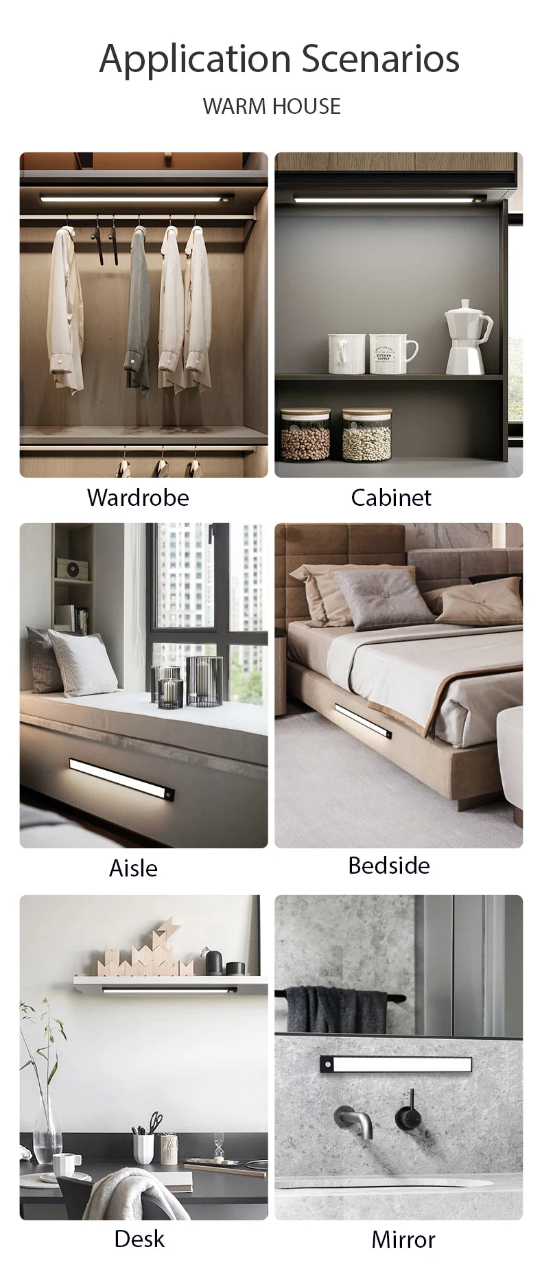 Versatile Ultra Thin Night Light: Perfect for Cabinets, Closets, and Indoor Spaces