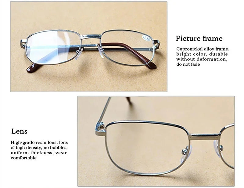 Fashion Presbyopic Glasses: Stylish Full-Frame Design for Every Man