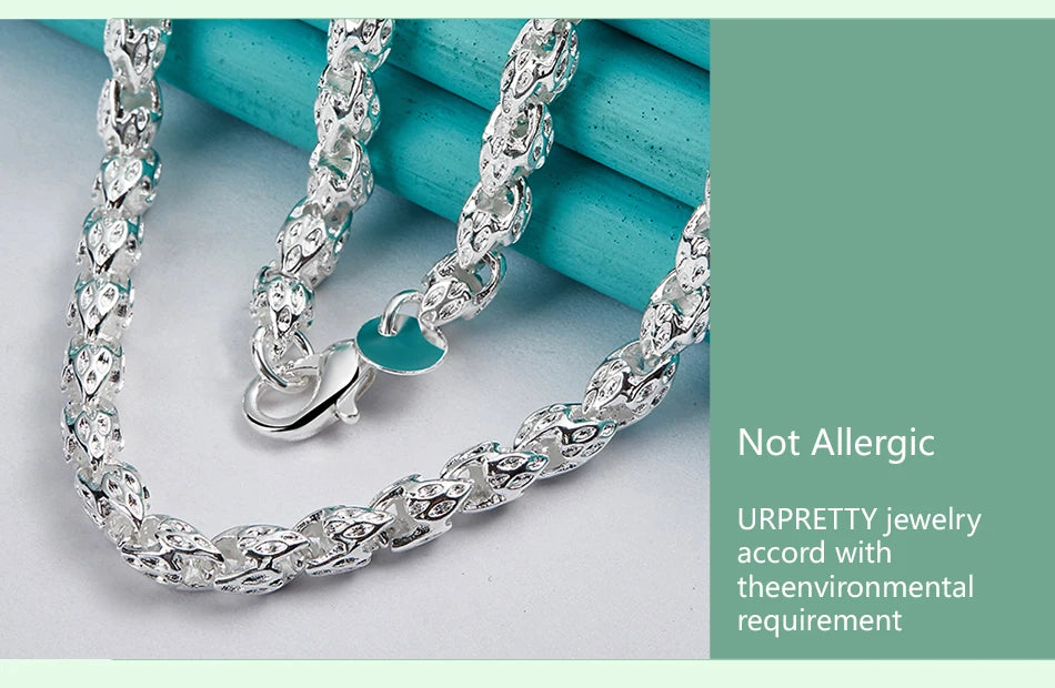 Timeless Accessory: Beaded Sterling Silver Necklace for Weddings and Parties