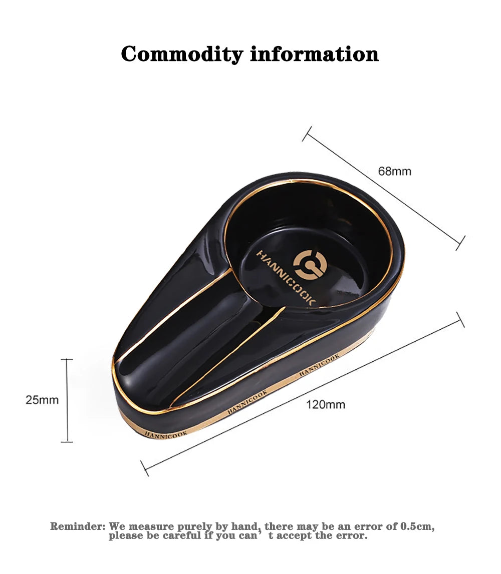 Portable Ceramic Cigar Ashtray: Enjoy Your Smoke Anywhere