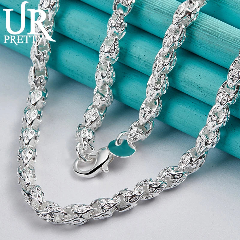 Timeless Accessory: Beaded Sterling Silver Necklace for Weddings and Parties