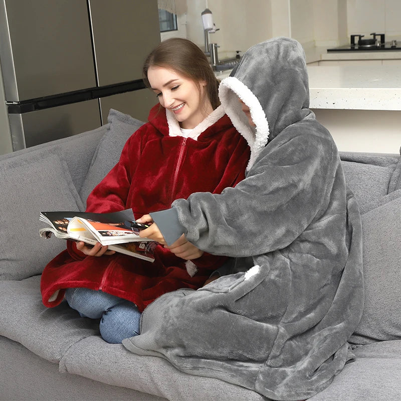 Plaid Fleece Blanket Hoodie: Ultimate Warmth and Style for Winter