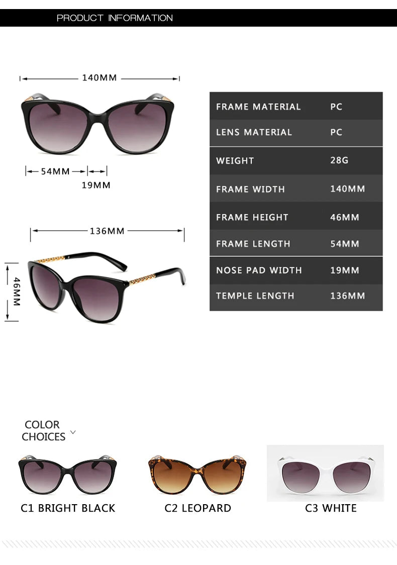 Oversized Luxury Sunglasses: Vintage Style with UV Protection