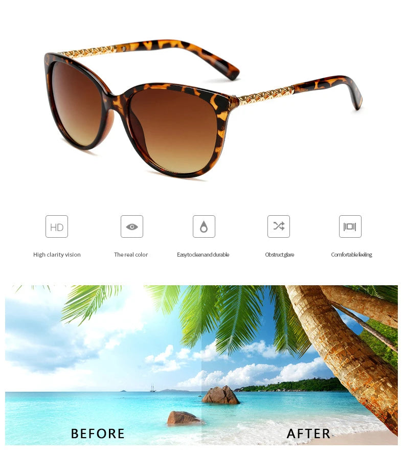 Oversized Luxury Sunglasses: Vintage Style with UV Protection