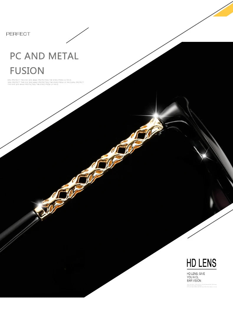 Oversized Luxury Sunglasses: Vintage Style with UV Protection