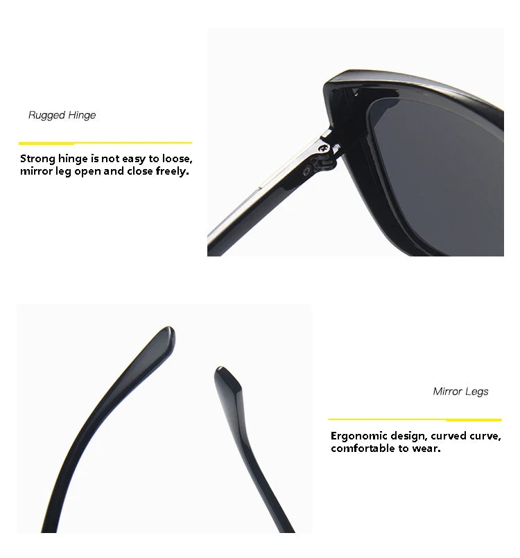 Chic Protection: UV400 Women’s Cat Eye Fashion Sunglasses
