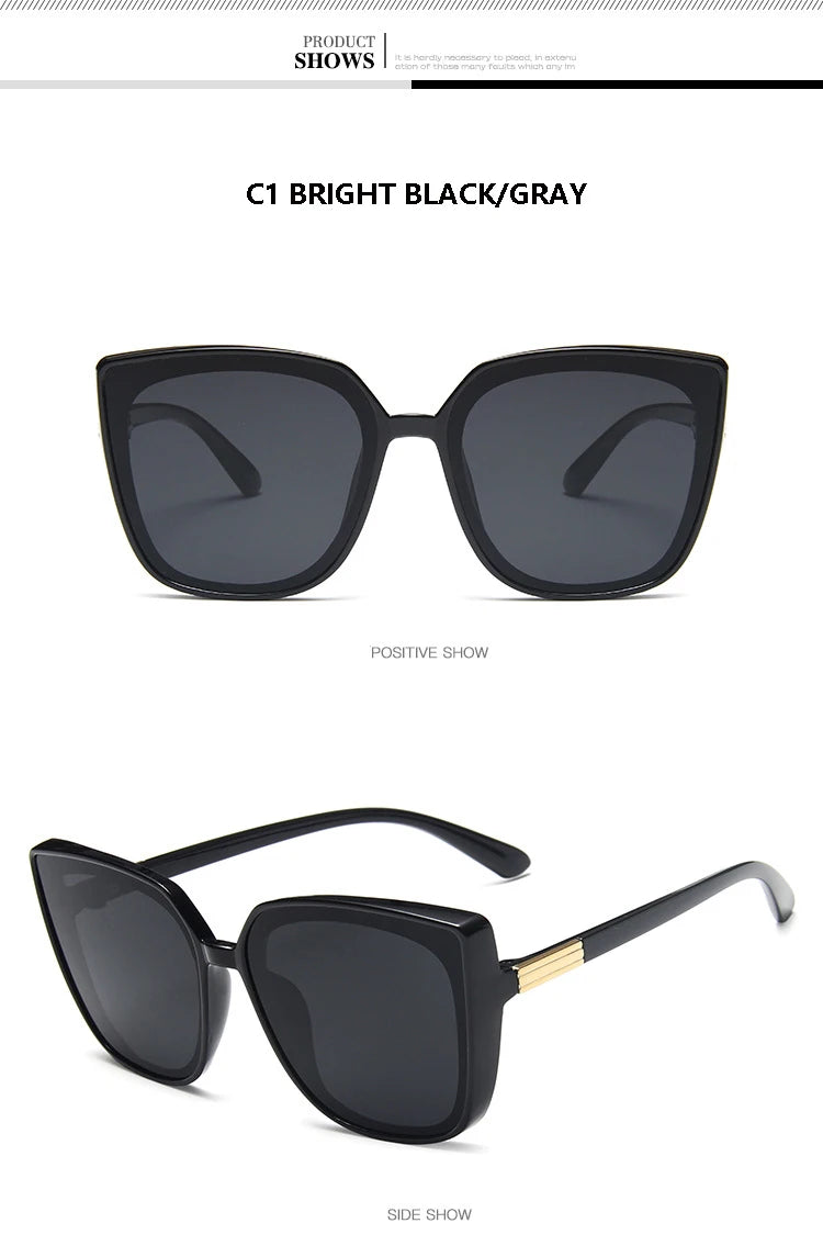 Chic Protection: UV400 Women’s Cat Eye Fashion Sunglasses