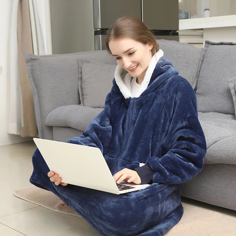 Plaid Fleece Blanket Hoodie: Ultimate Warmth and Style for Winter