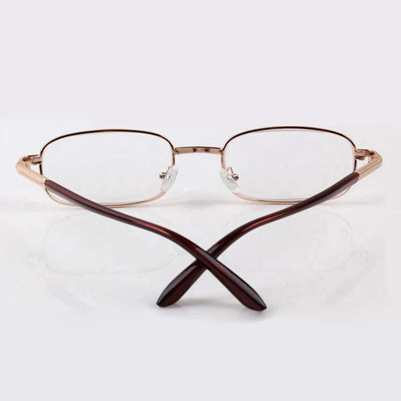 Versatile Reading Glasses: Metal Design with Strengths from +0.5 to +6.0