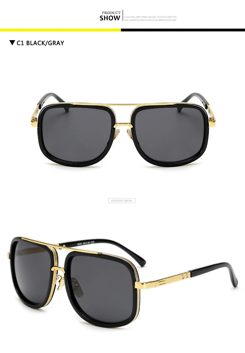 Bold Square Frame Sunglasses: Elevate Your Style with Retro Flair