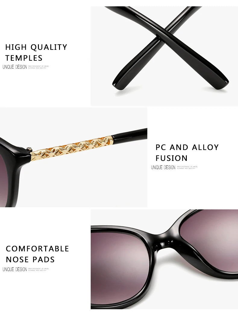Oversized Luxury Sunglasses: Vintage Style with UV Protection