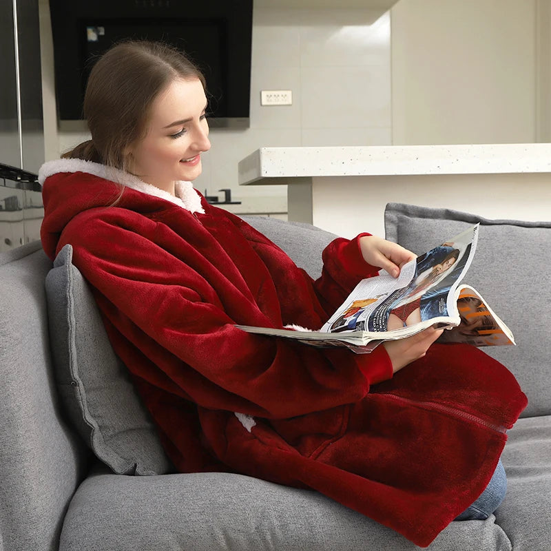 Plaid Fleece Blanket Hoodie: Ultimate Warmth and Style for Winter