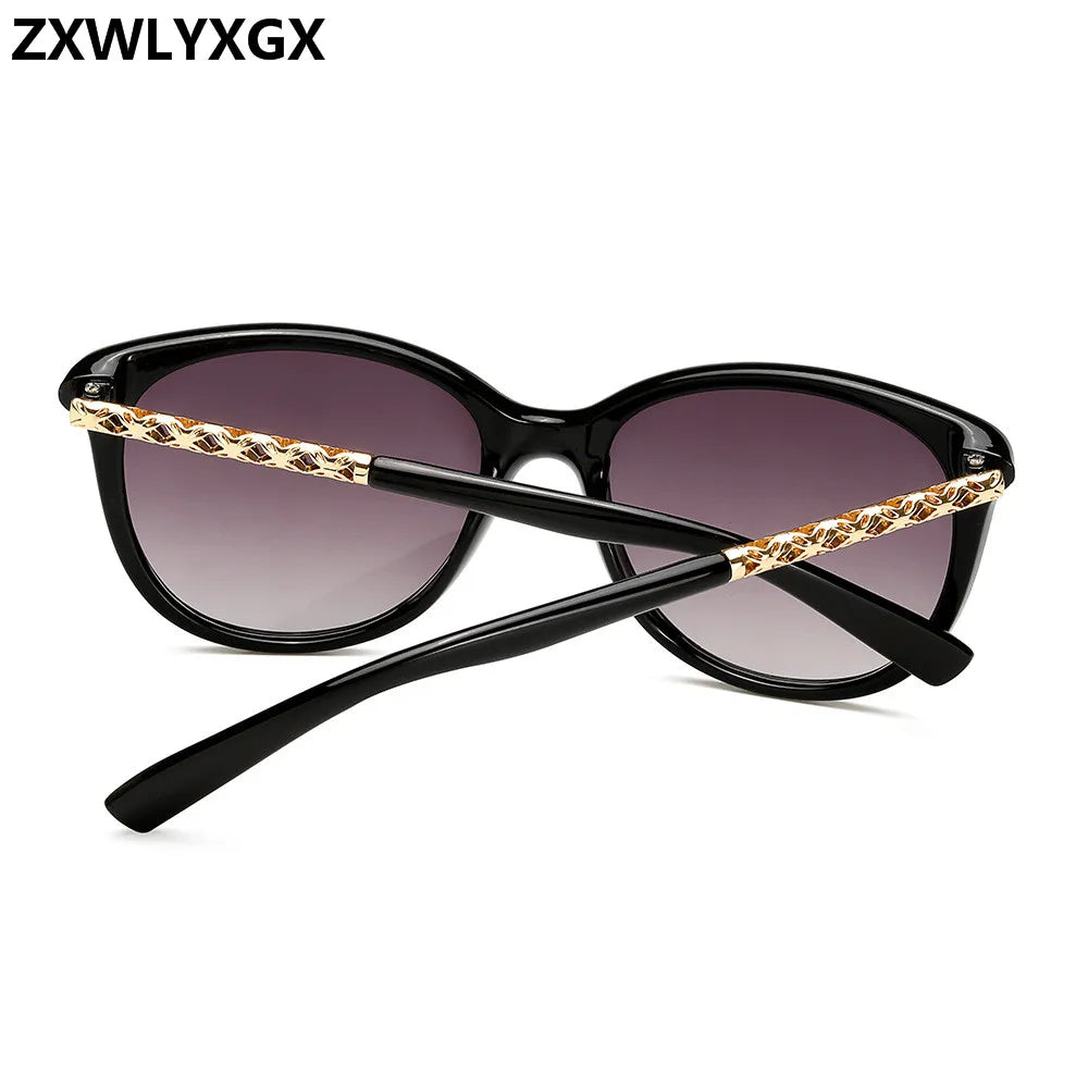 Oversized Luxury Sunglasses: Vintage Style with UV Protection