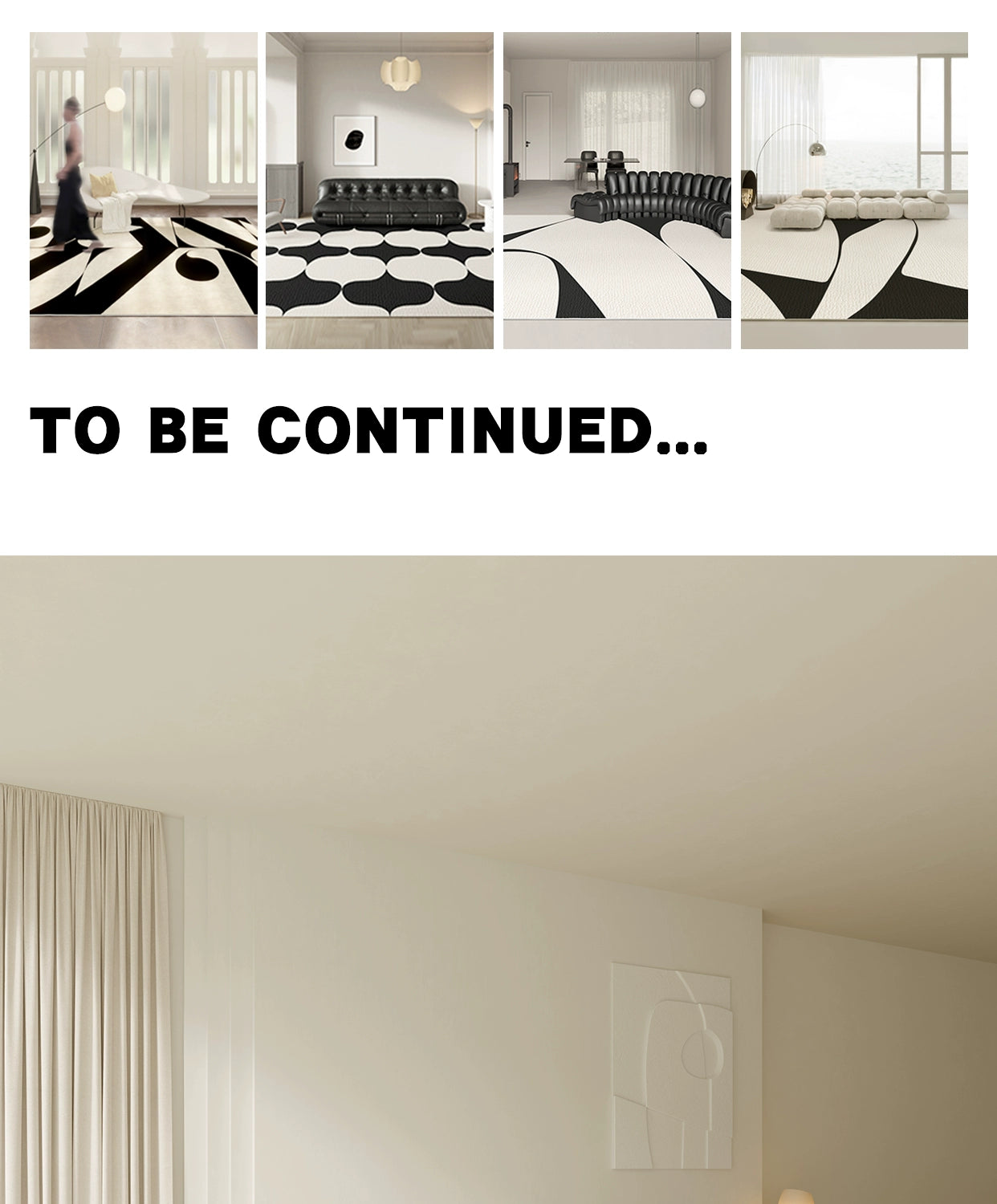 Versatile Minimalist Beige Lines Area Rug: Elevate Any Space