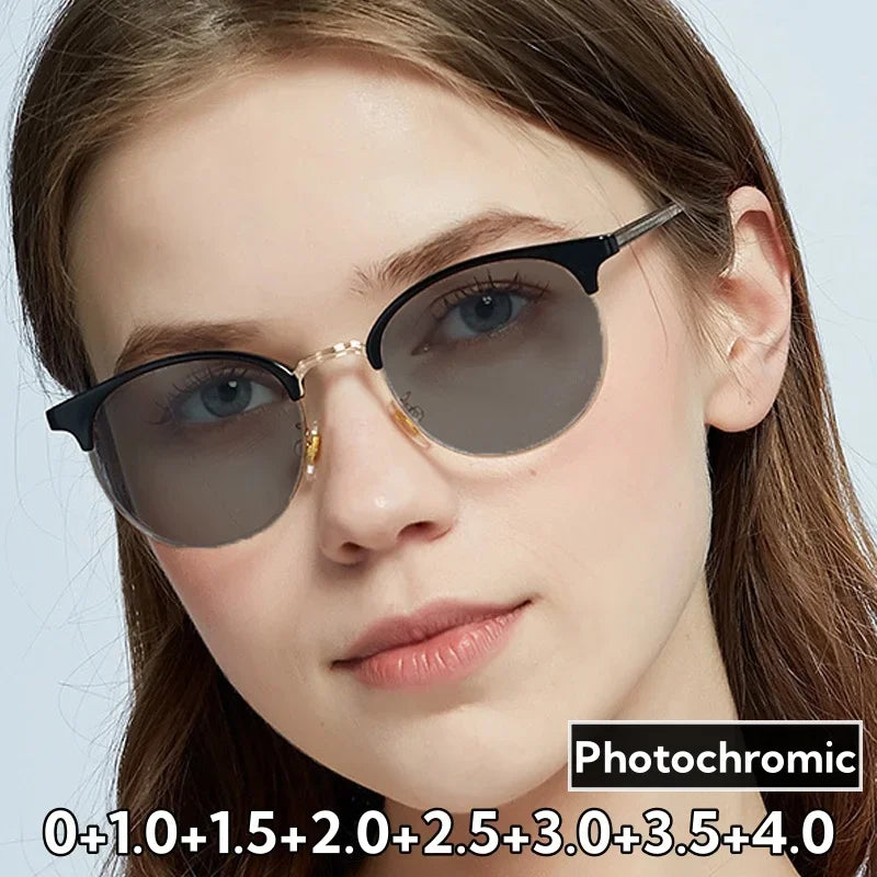 Vintage Round Reading Glasses: Stylish Solution for Hyperopia and Presbyopia