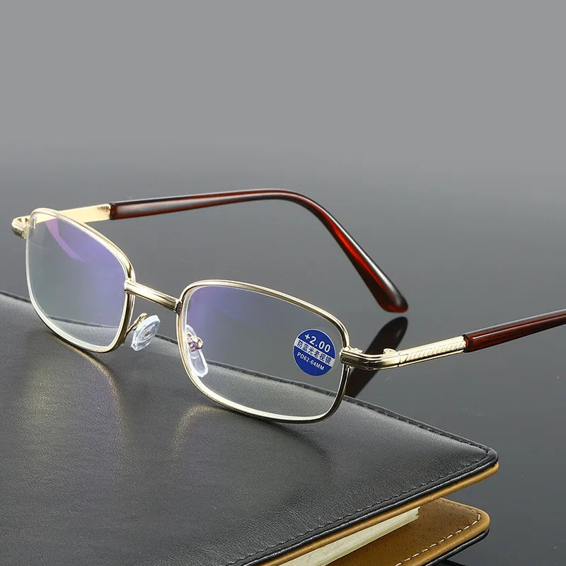Versatile Reading Glasses: Metal Design with Strengths from +0.5 to +6.0