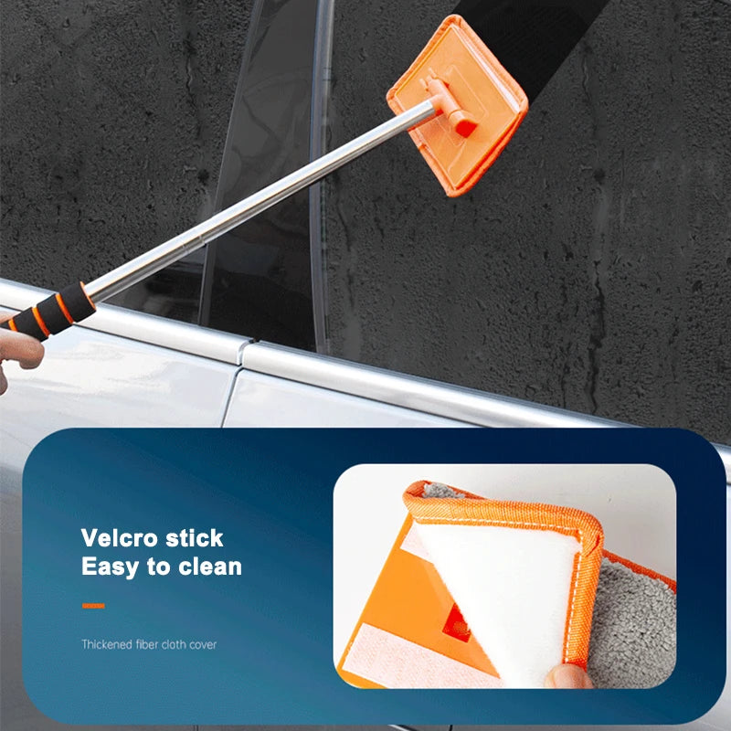 Telescopic Car Windshield Cleaning Brush: Long Handle for Glass Cleaning