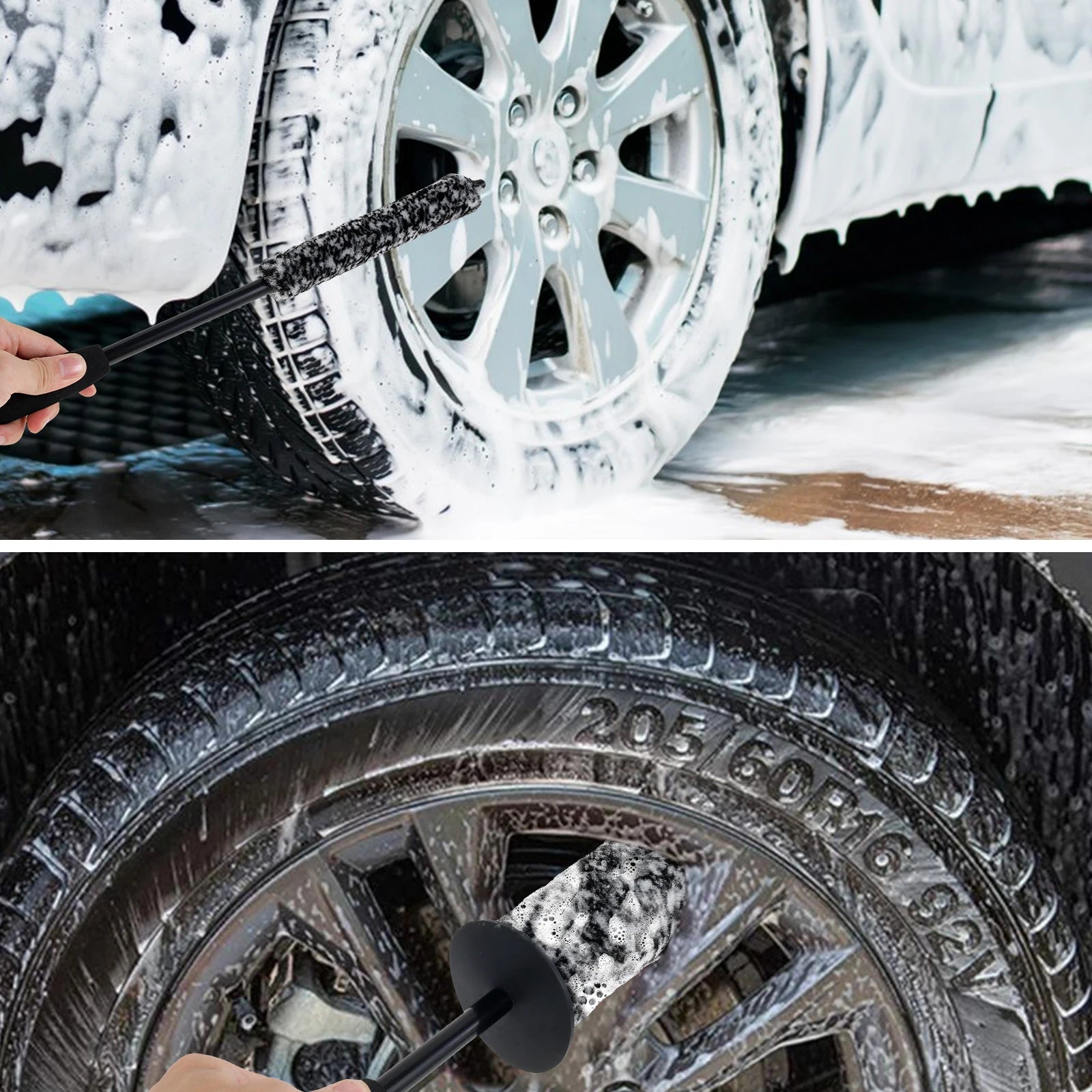 Ultimate Clean: 3/1 Pcs Car Wheel Detailing Brush Set