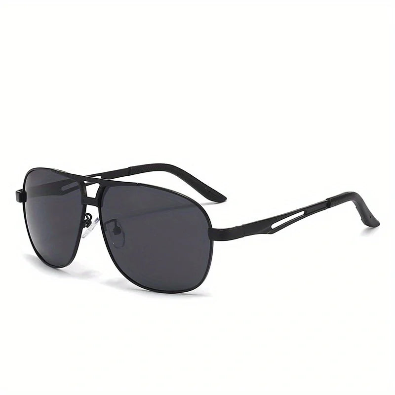 Men's Pilot Sunglasses: Stylish Gradient Big Frame with UV400 Protection