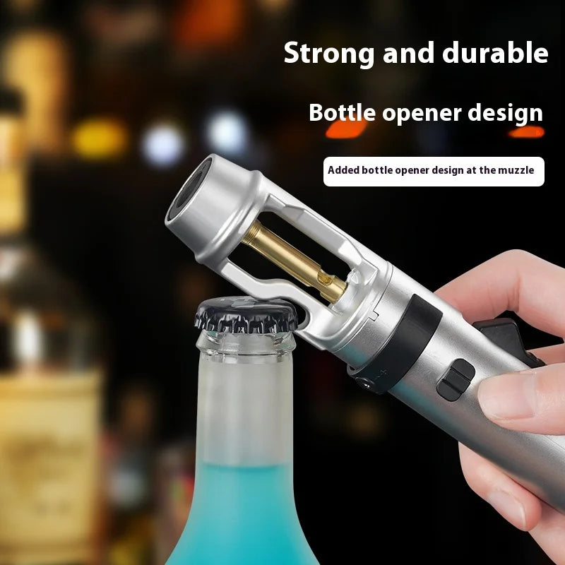 Precision Flame: Powerful Windproof Metal Gas Lighter for Every Occasion