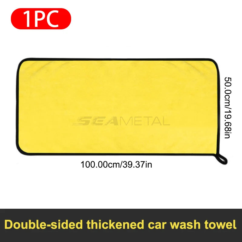Premium Car Wash Towel: Absorbent Microfiber Detailing Cleaning Cloth
