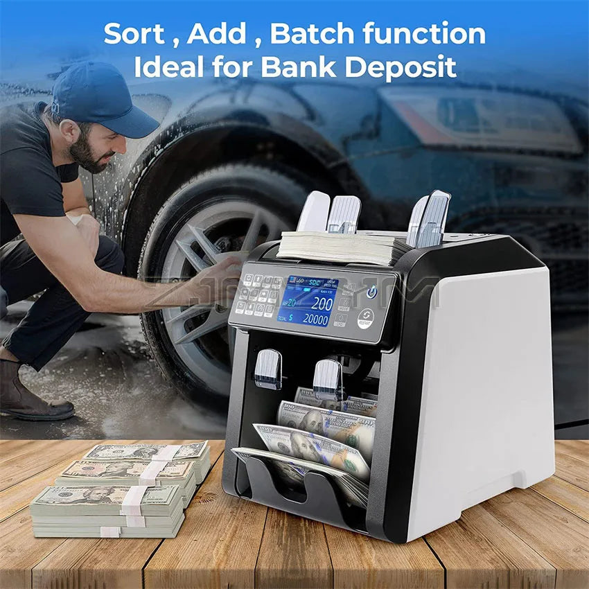 Dual Function Currency Sorter: Protect Against Counterfeits with Precision