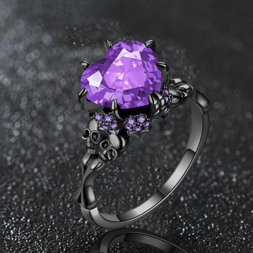 Vampire Double Skull Ring: Bold Jewelry for Parties and Weddings